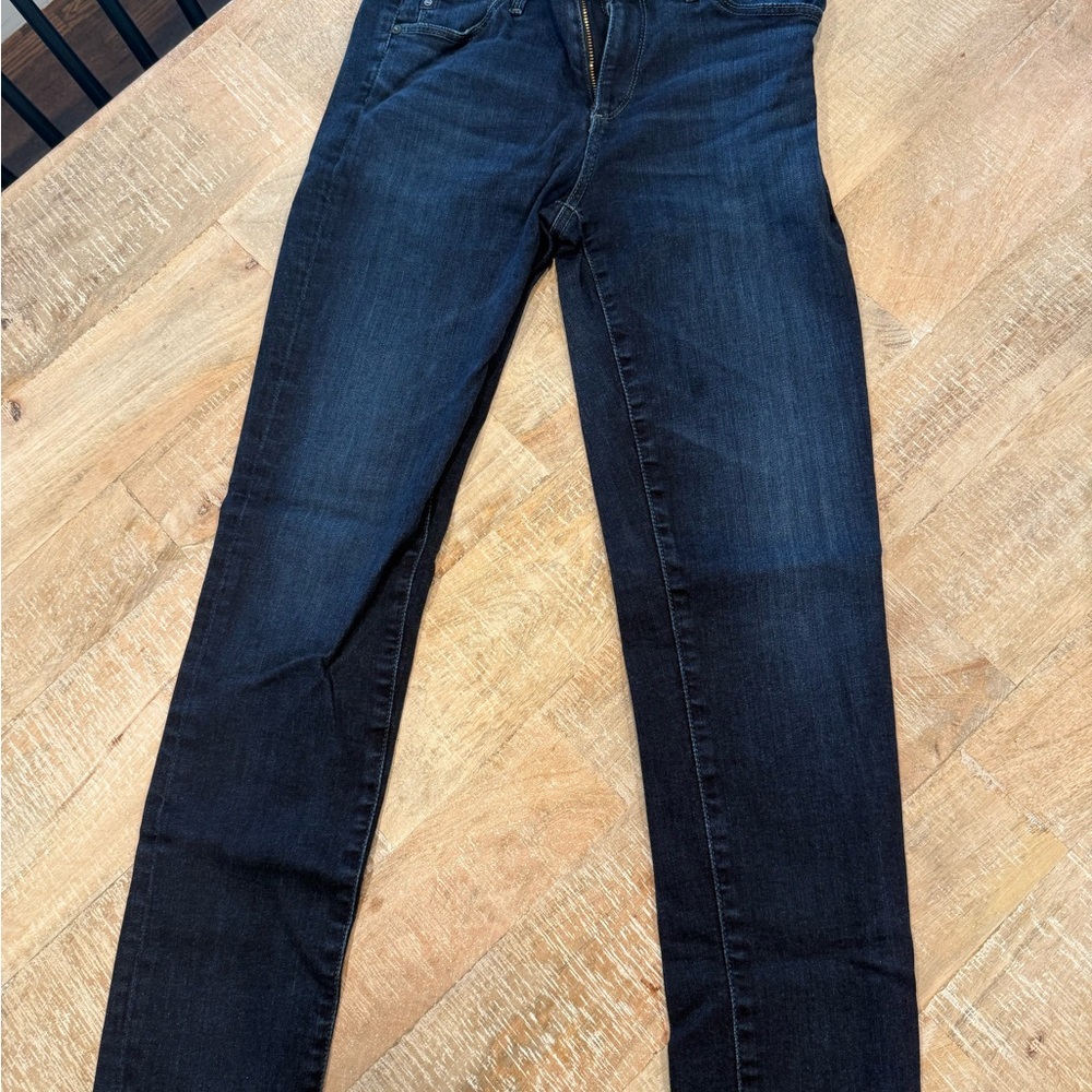 AG Adriano Goldschmied Dark Indigo Cigarette Leg Jeans